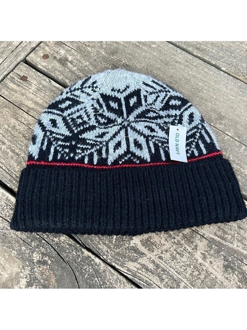 Old Navy Fair Isle Fall Winter Holiday Hat Beanie Toboggan One Size NWT